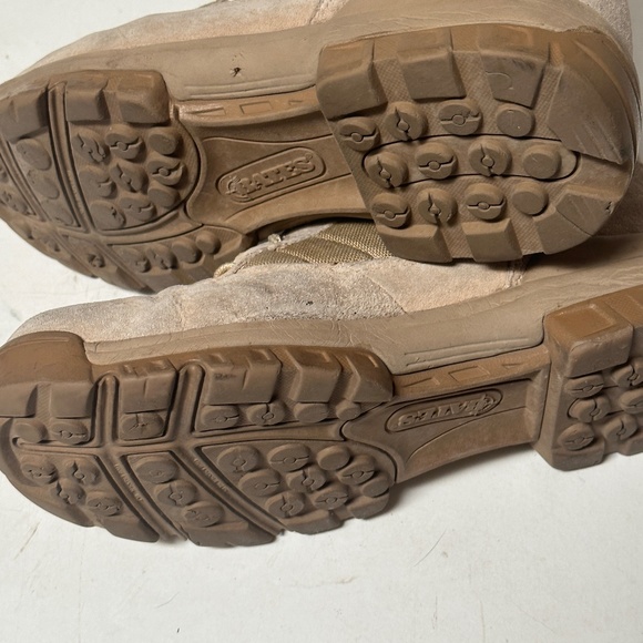 Military Mens Tan Brown Outdoors Work Boots - Picture 15 of 16